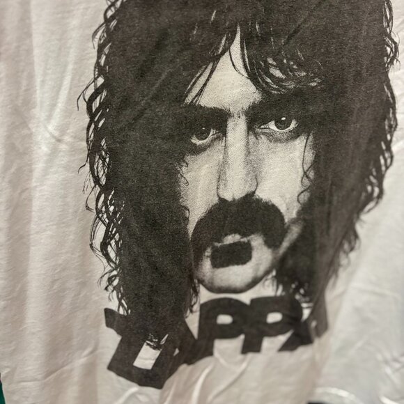 Frank Zappa silhouette portrait white Tshirt, UNISEX Size Medium - Picture 2 of 8